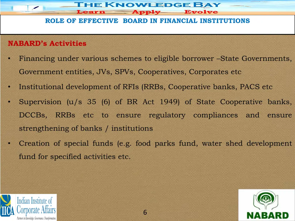 role of effective board in financial institutions 3