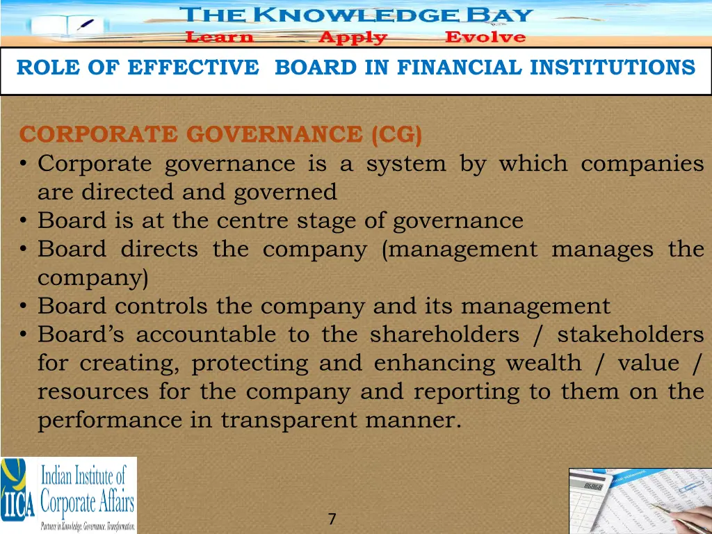 role of effective board in financial institutions 4