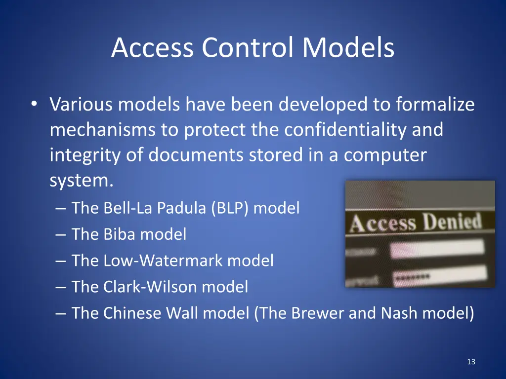 access control models