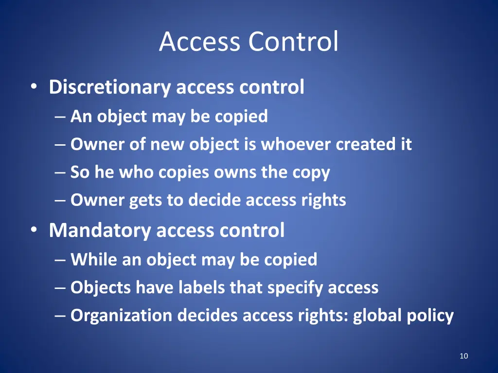 access control