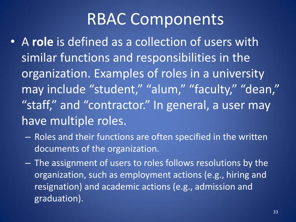 rbac components 2