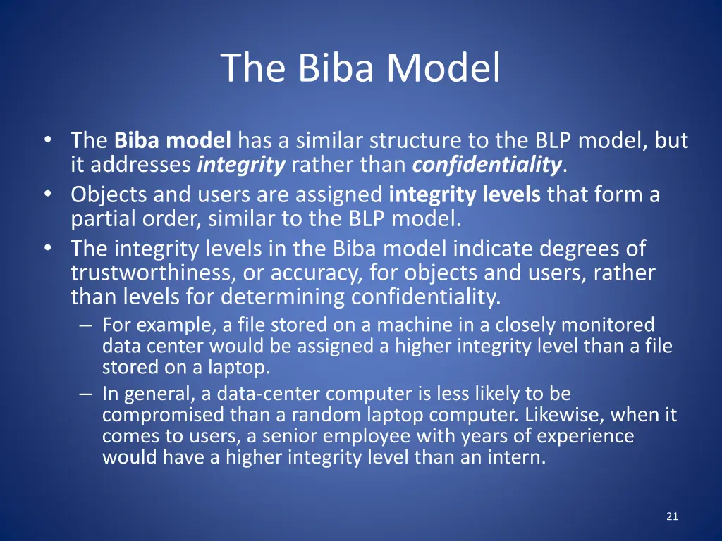 the biba model