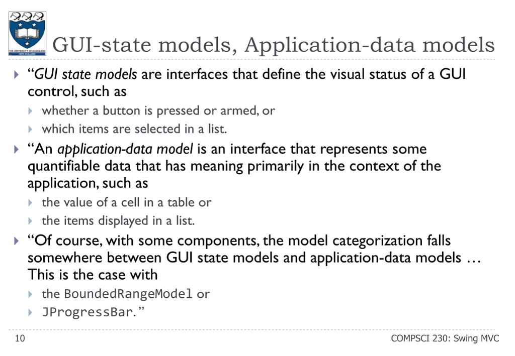 gui state models application data models