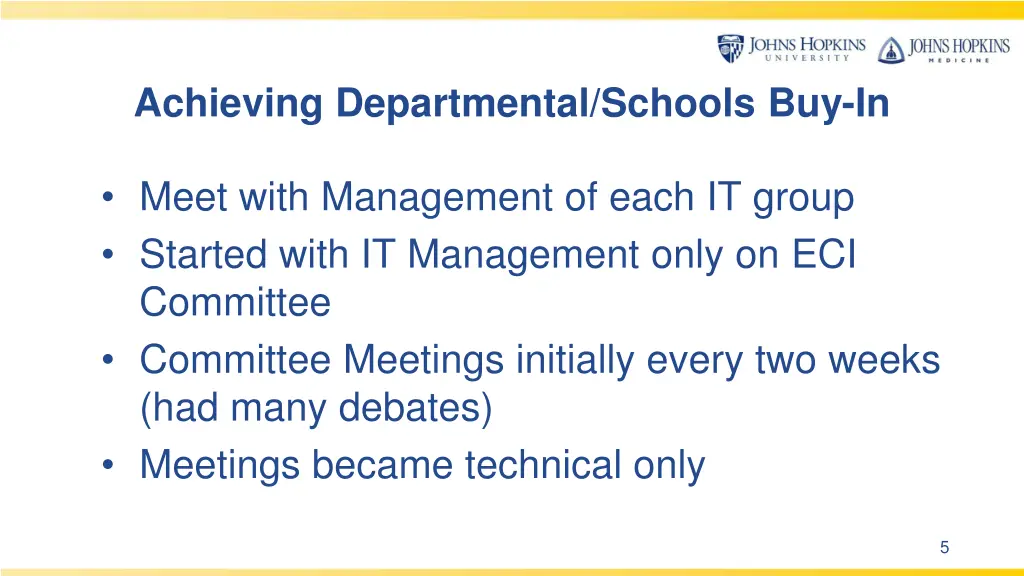 achieving departmental schools buy in