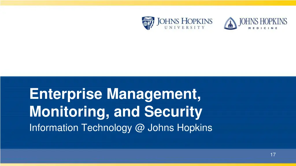 enterprise management monitoring and security