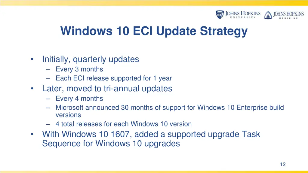 windows 10 eci update strategy