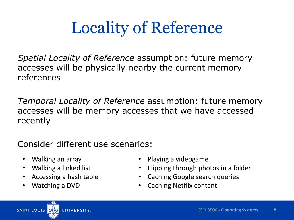 locality of reference