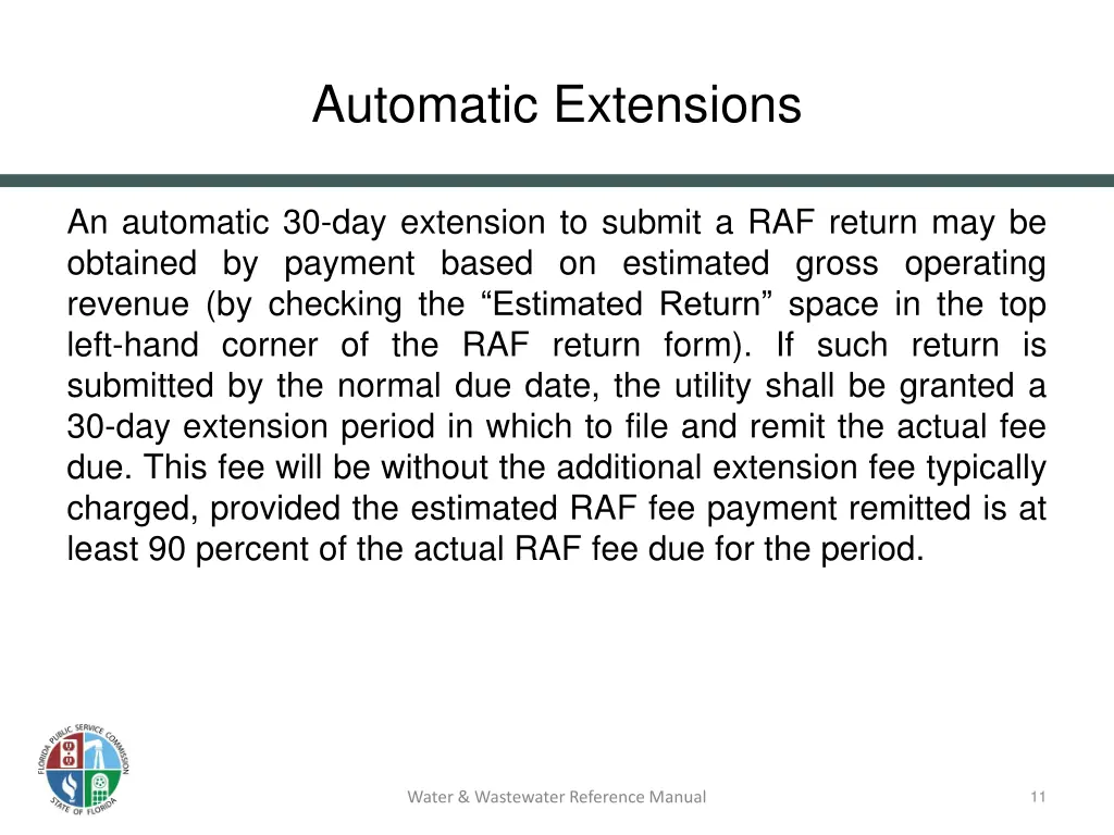 automatic extensions