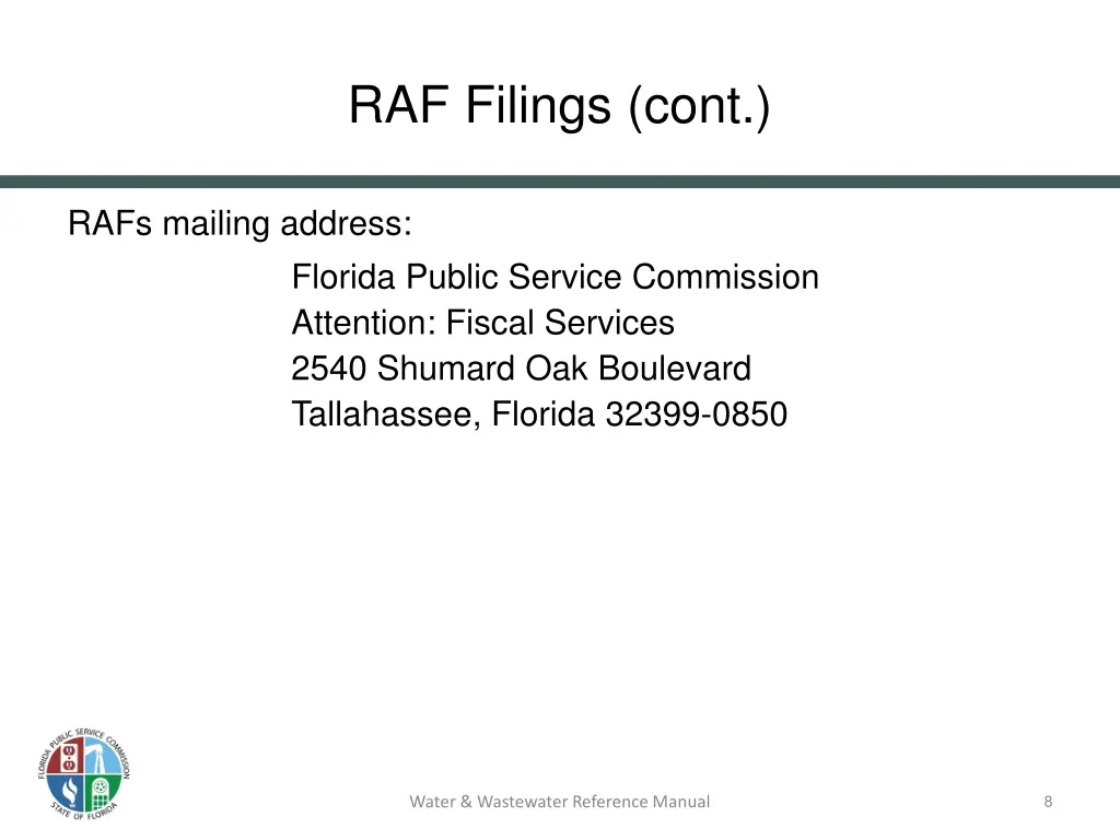raf filings cont