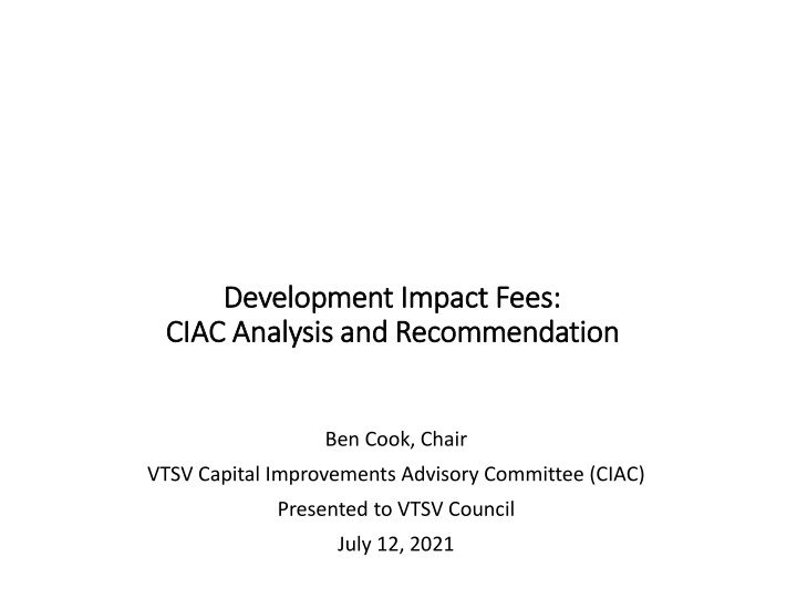 development impact fees development impact fees