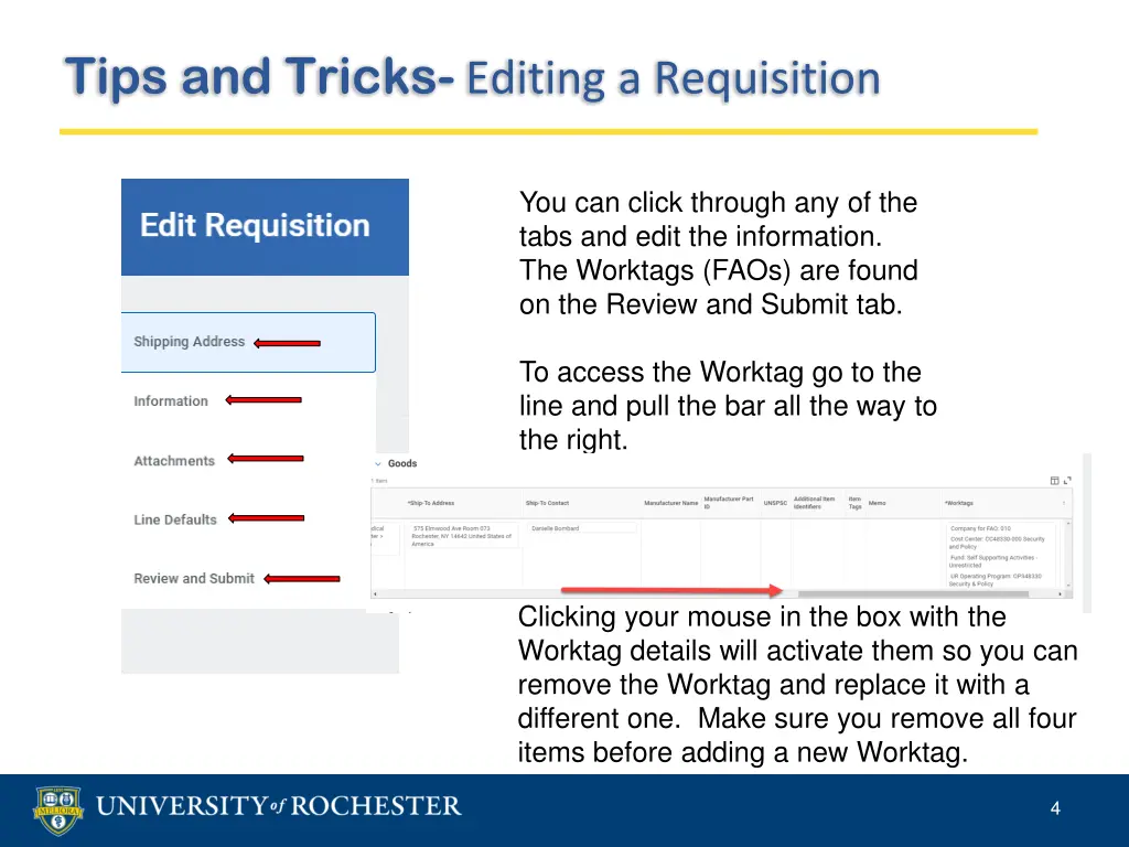 tips and tricks editing a requisition 1