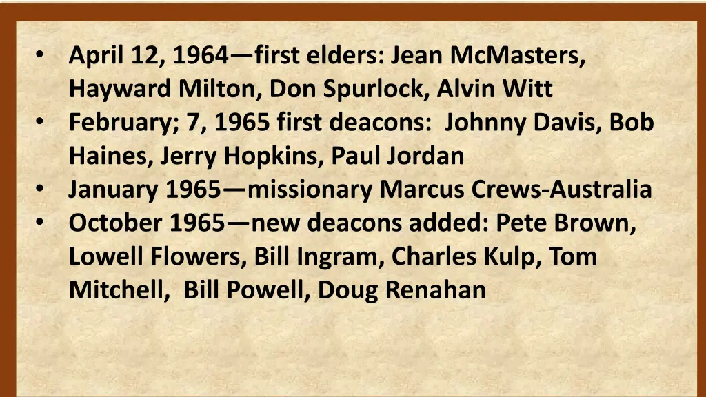 april 12 1964 first elders jean mcmasters hayward 2