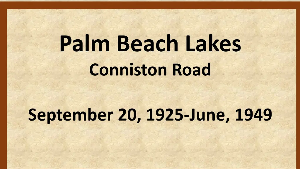 palm beach lakes conniston road