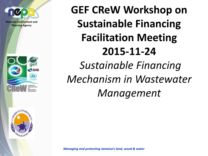 gef crew workshop on sustainable financing