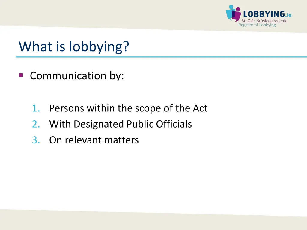 what is lobbying