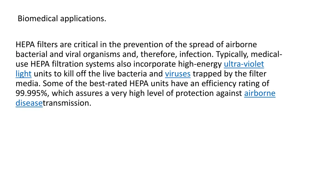 biomedical applications