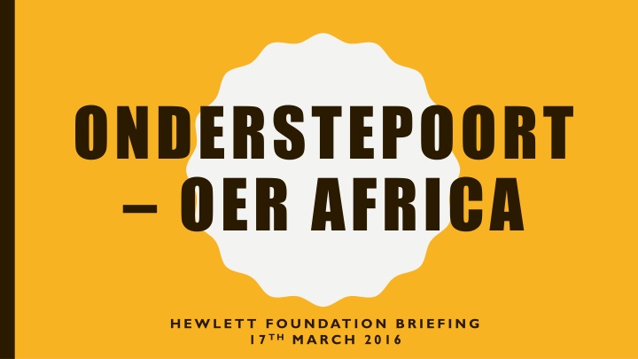 onderstepoort oer africa