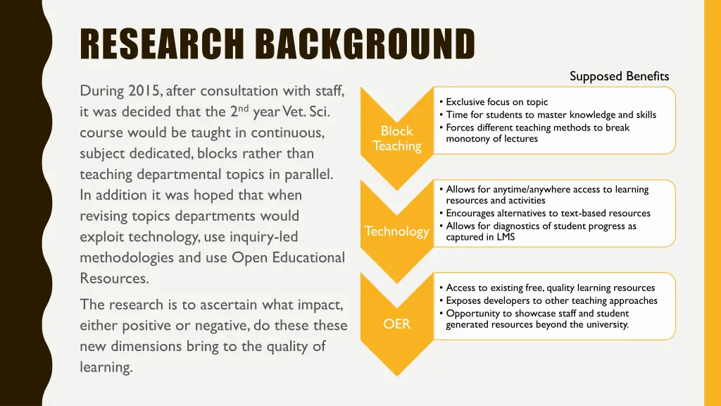 research background