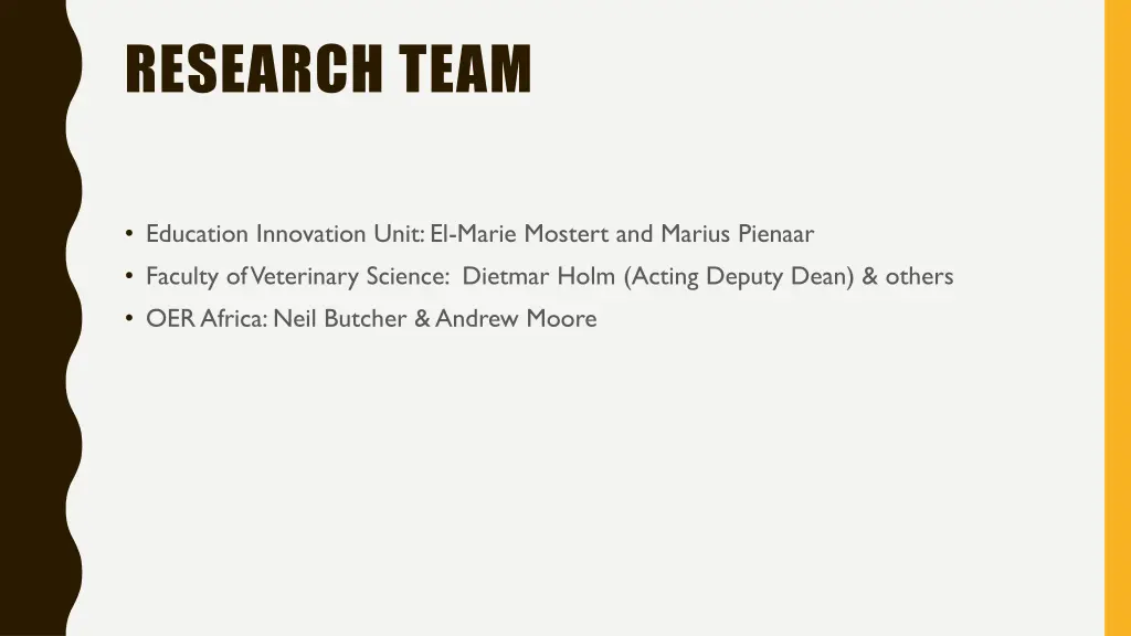 research team