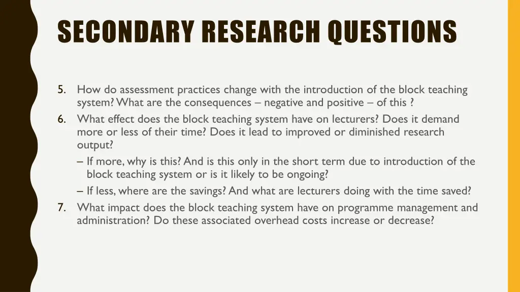 secondary research questions 1