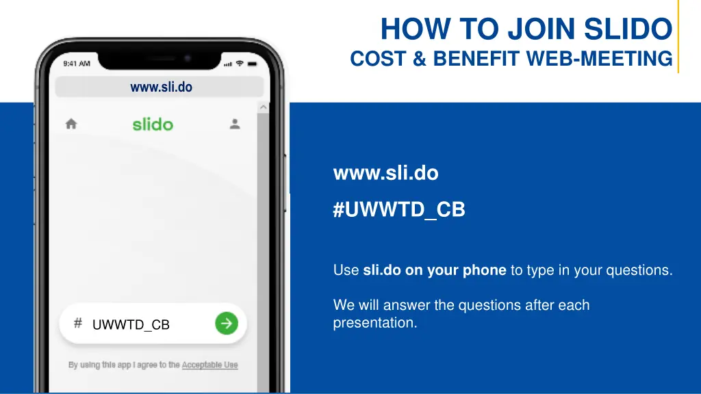 how to join slido cost benefit web meeting