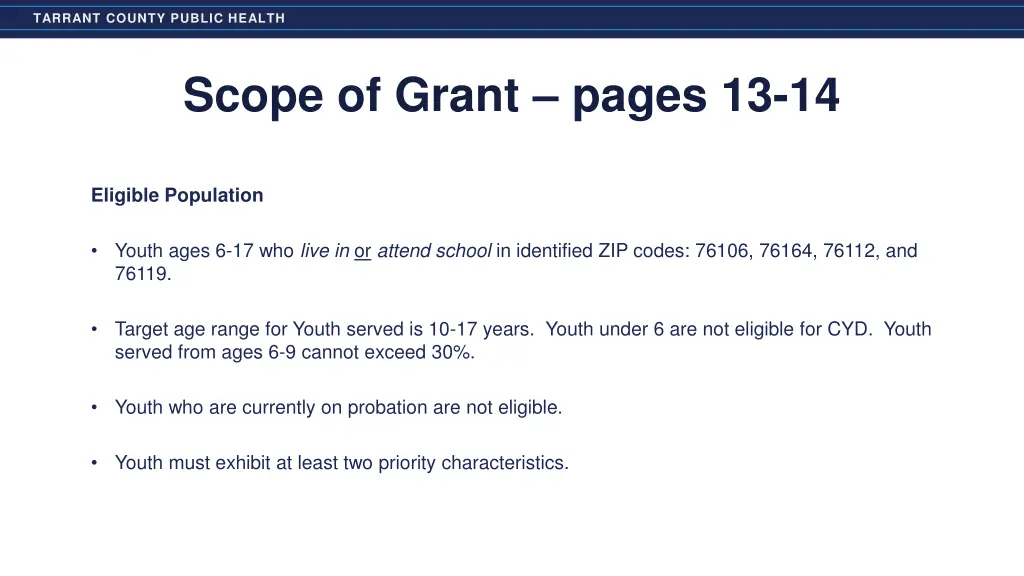 tarrant county public health 10