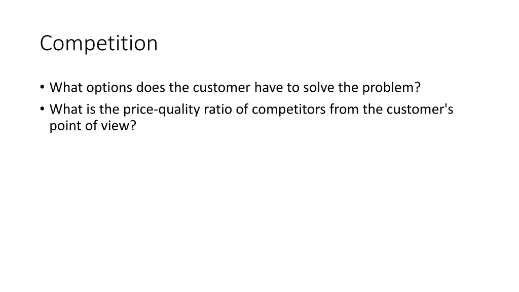 competition