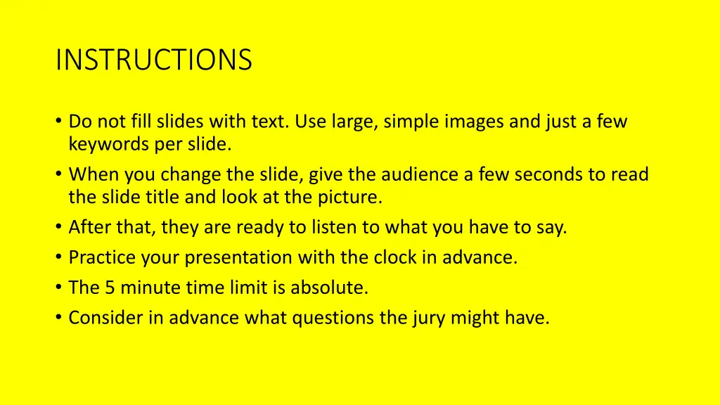 instructions
