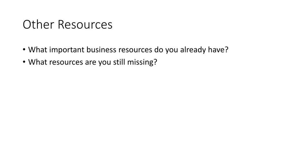 other resources
