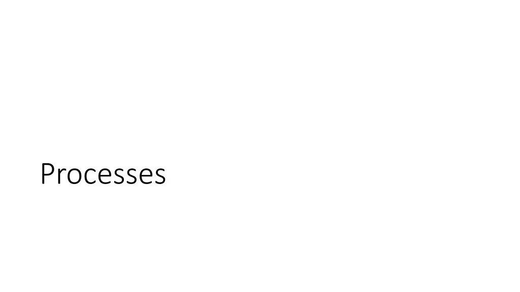 processes
