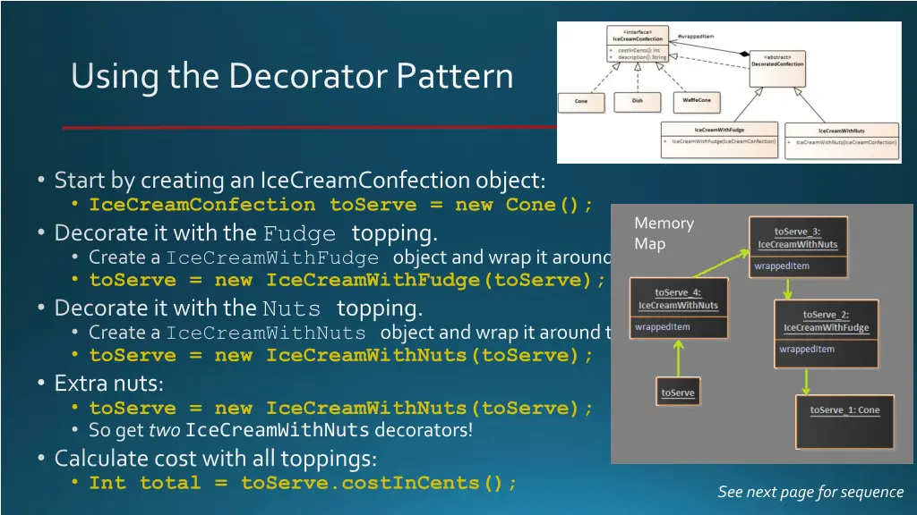 using the decorator pattern