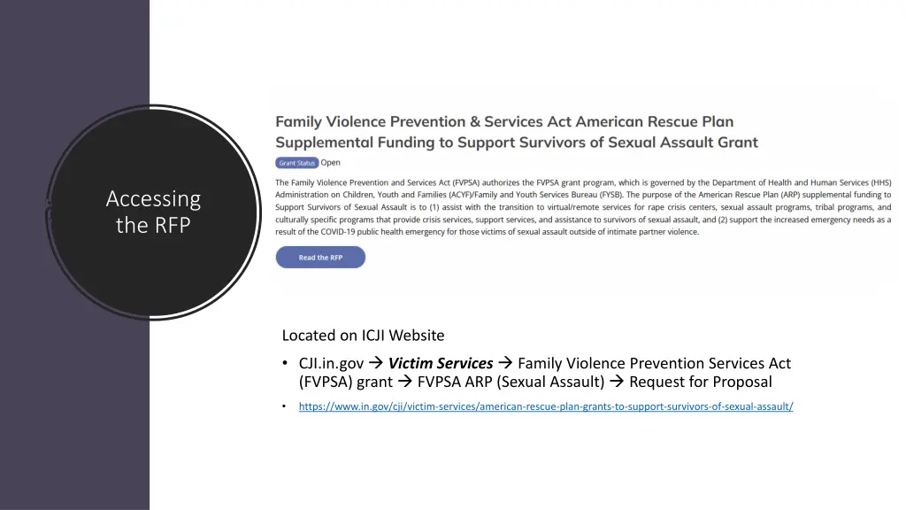 accessing the rfp