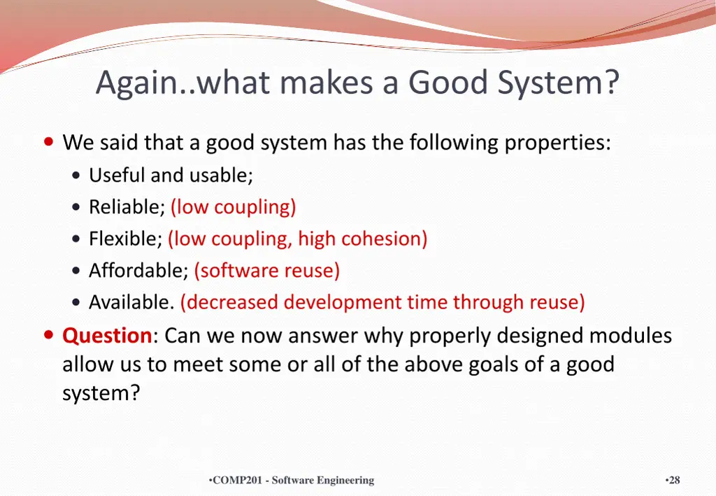 again what makes a good system