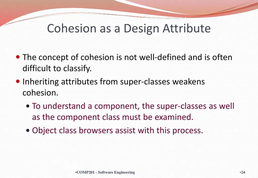 cohesion as a design attribute