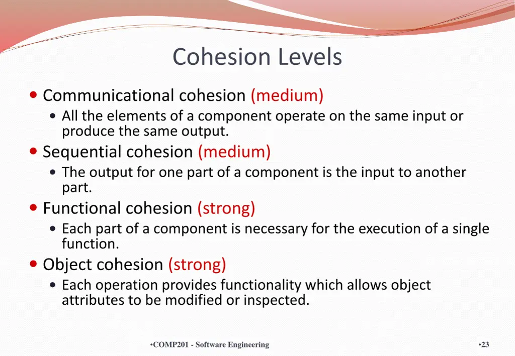 cohesion levels 1
