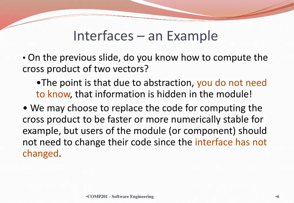 interfaces an example 1