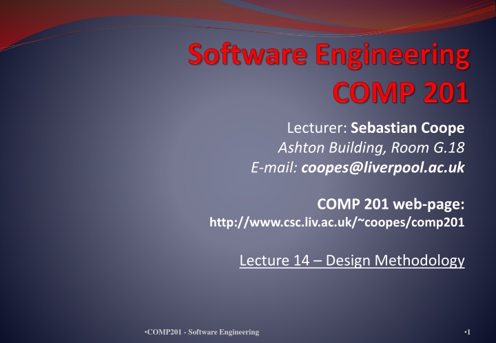 lecturer sebastian coope ashton building room