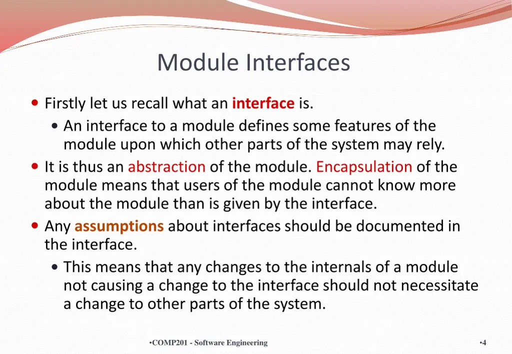 module interfaces