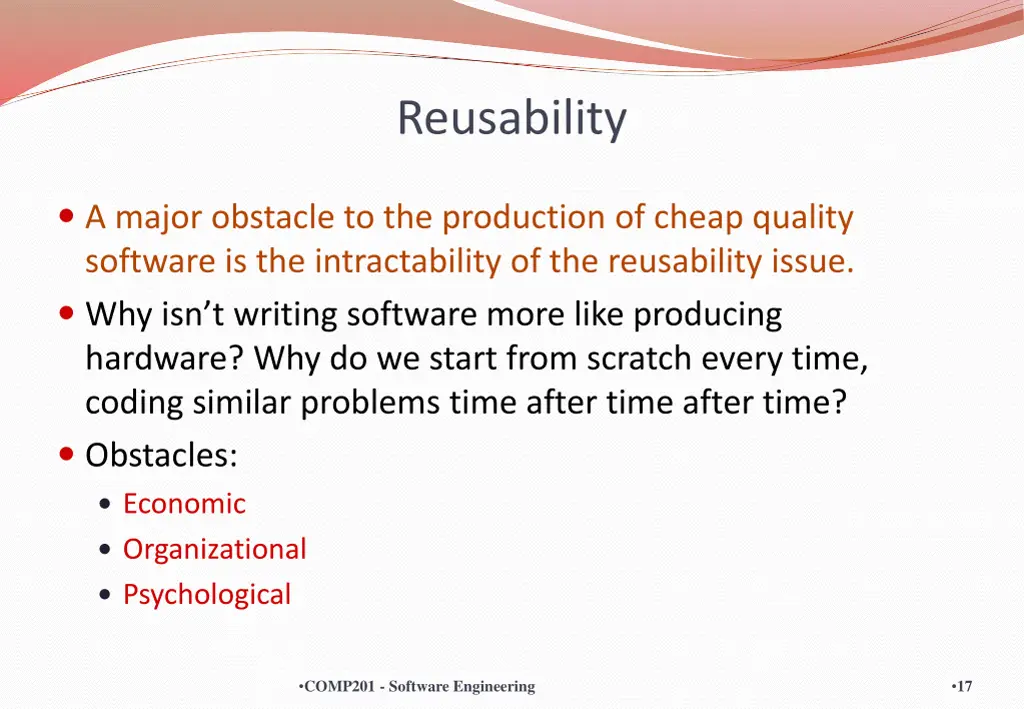 reusability