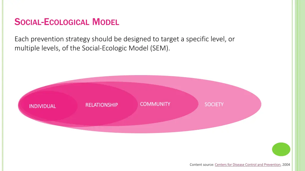s ocial e cological m odel