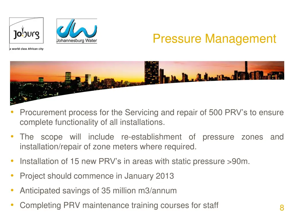 pressure management
