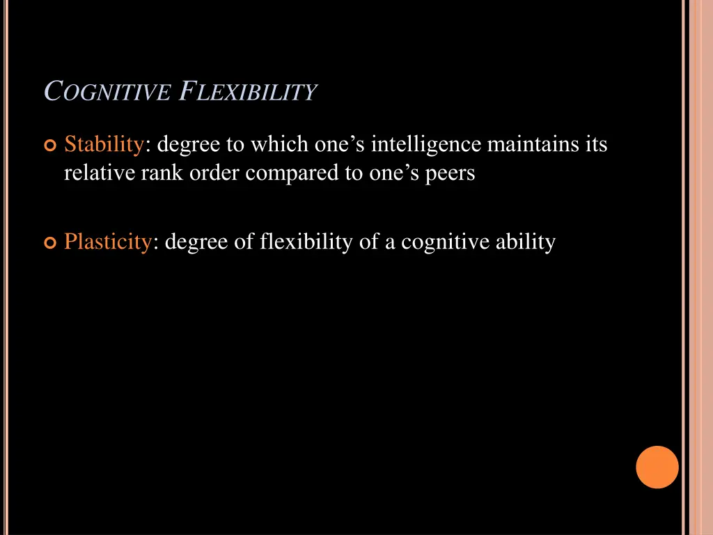 c ognitive f lexibility
