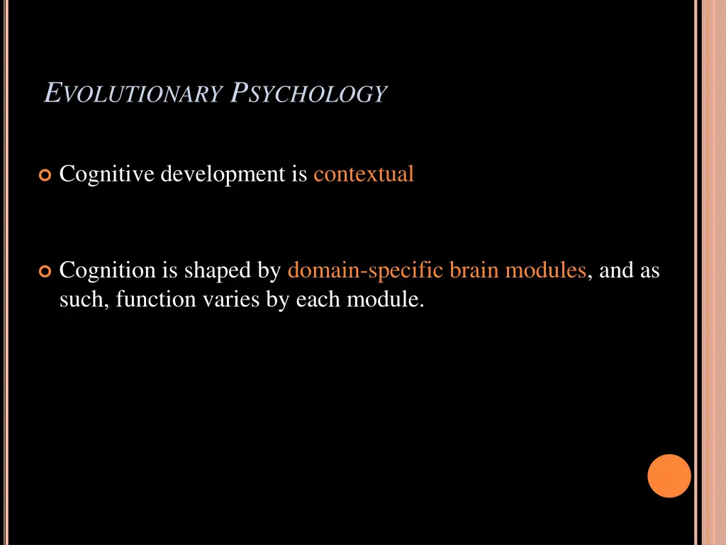 e volutionary p sychology