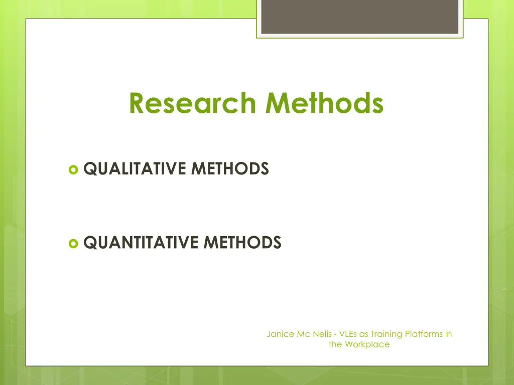 research methods