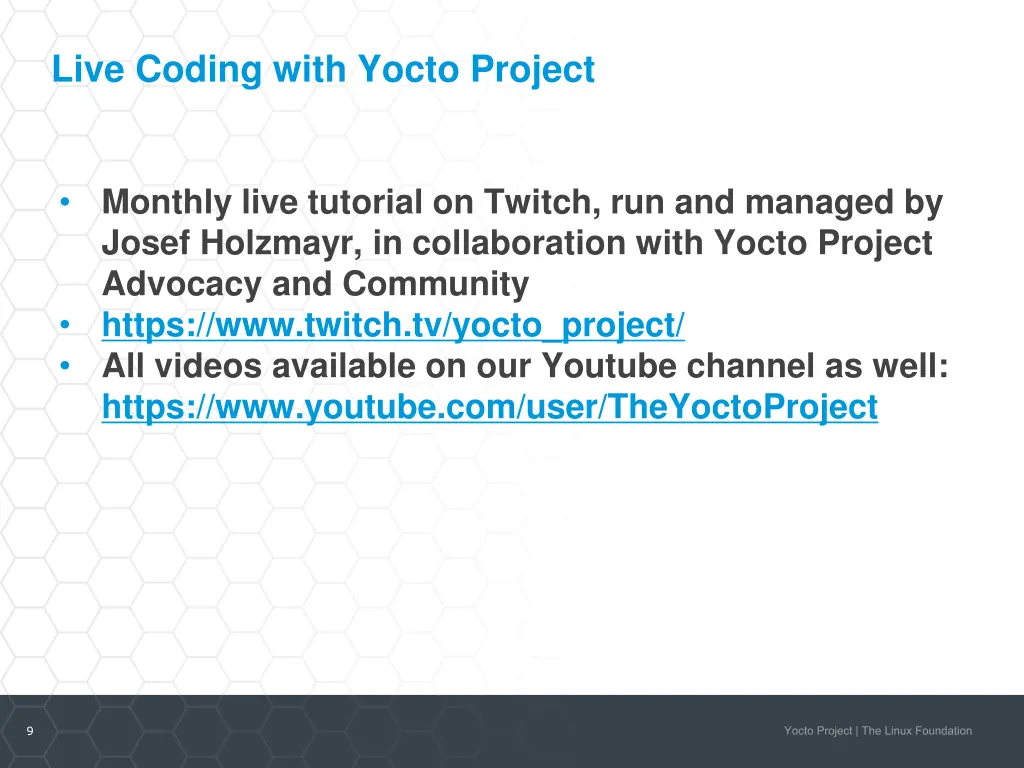 live coding with yocto project
