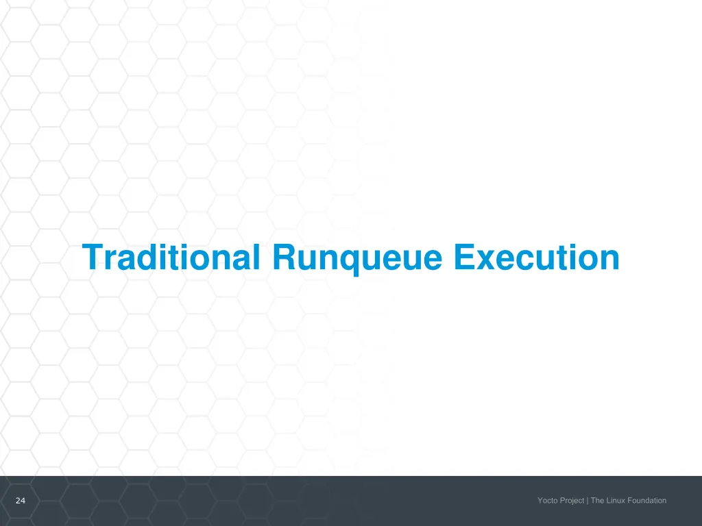 traditional runqueue execution