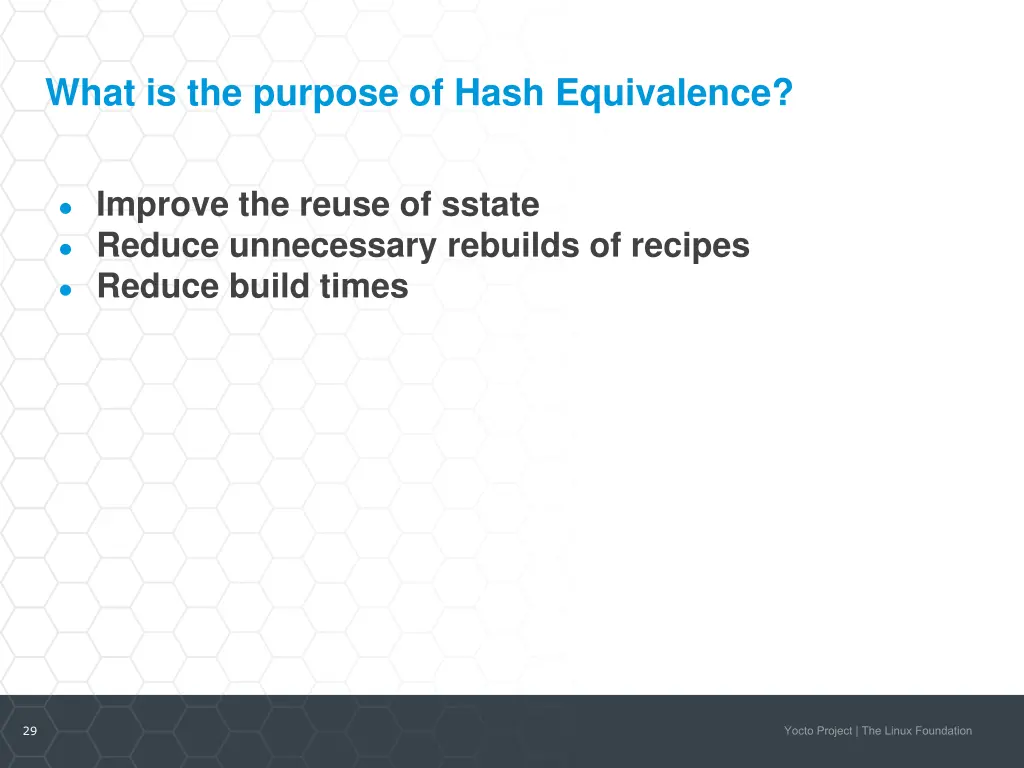 what is the purpose of hash equivalence