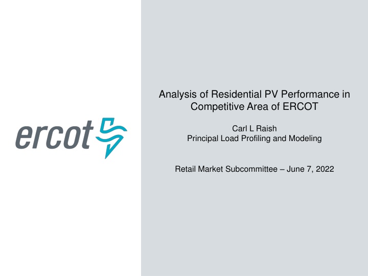 analysis of residential pv performance