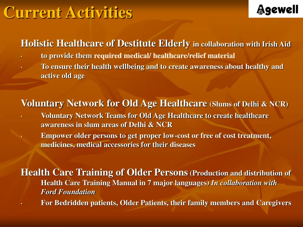 current activities 7