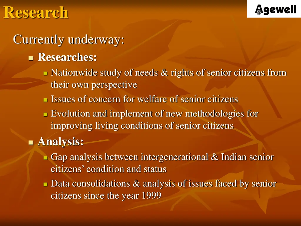 research